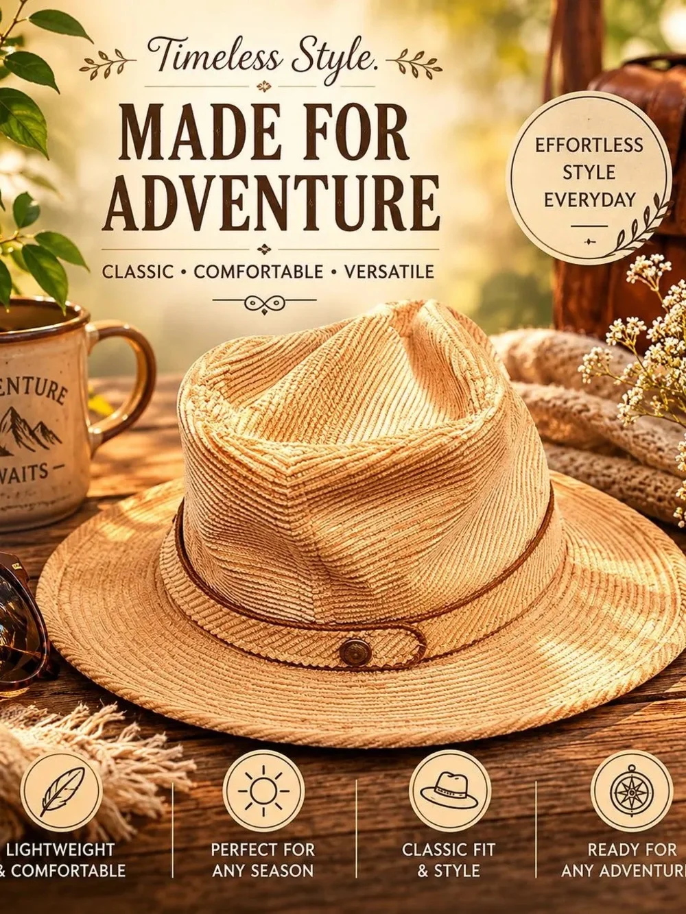 Resistol Classic Adventure Hat in Tan